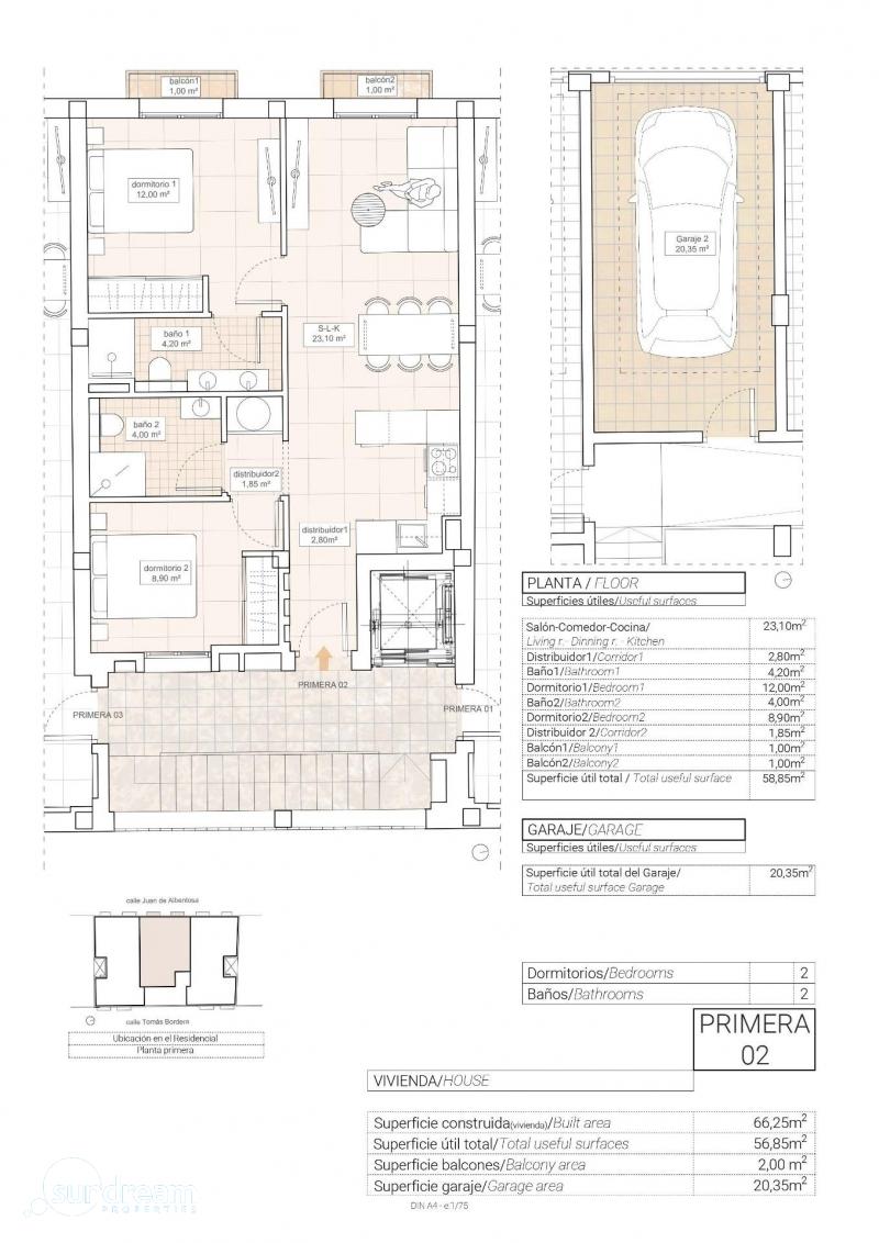 Apartamento en venta con garaje Hondón de las Nieves