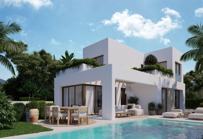 Villa en venta obra nueva con piscina en Finestrat