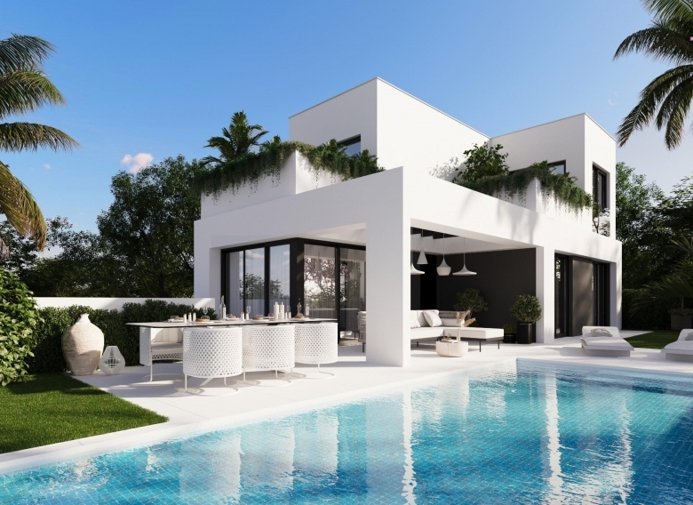 Villa en venta obra nueva con piscina en Finestrat