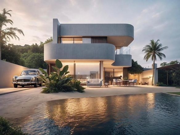 Villa en venta obra nueva con piscina en Torre Pacheco