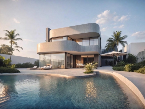 Villa en venta obra nueva con piscina en Torre Pacheco