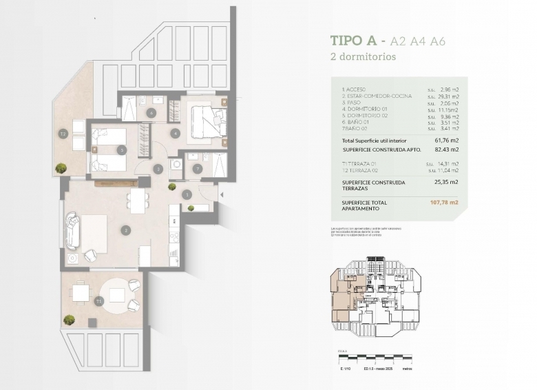 Piso en venta dos habitaciones y garaje centro de Calpe