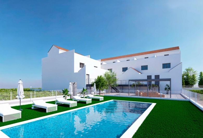 Casa adosada obra nueva en venta con piscina en Rafal