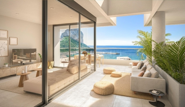 Ático en venta obra nueva con piscina y garaje en Calpe