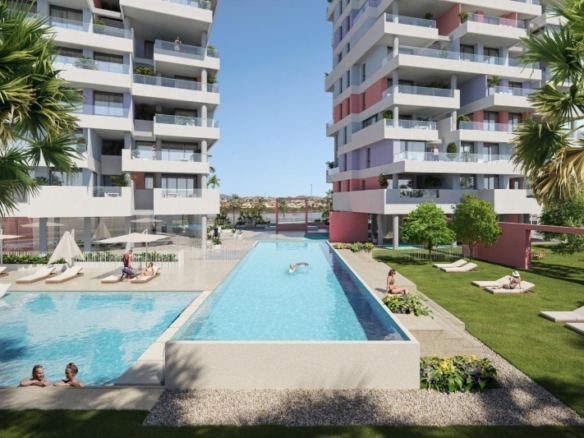 Ático en venta obra nueva con piscina y garaje en Calpe