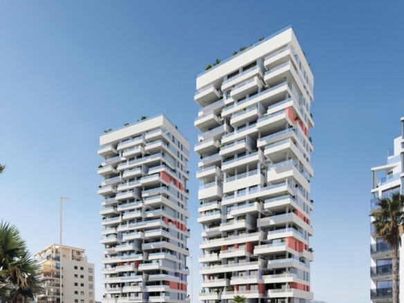 Ático en venta obra nueva con piscina y garaje en Calpe