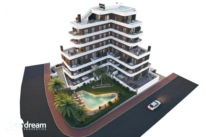 Ático en venta obra nueva con piscina en Guardamar