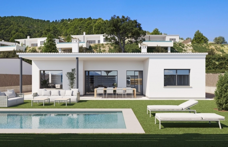 Villa en venta obra nueva en Peñáguila Alicante
