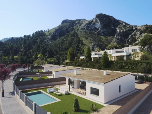 Villa en venta obra nueva en Peñáguila Alicante