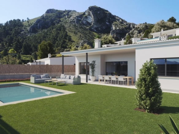 Villa en venta obra nueva en Peñáguila Alicante