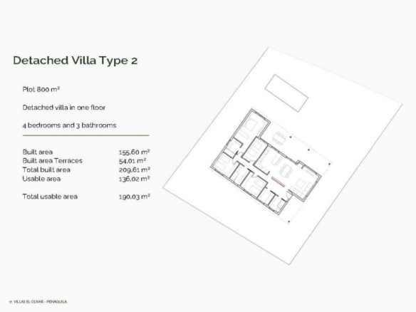 Villa en venta obra nueva en Peñáguila Alicante