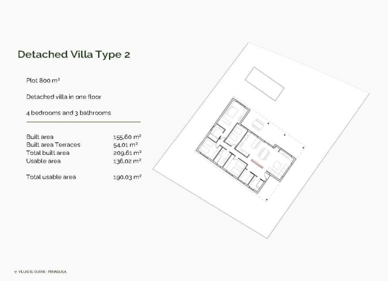 Villa en venta obra nueva en Peñáguila Alicante