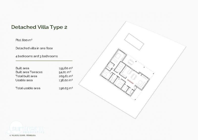Villa en venta obra nueva en Peñáguila Alicante