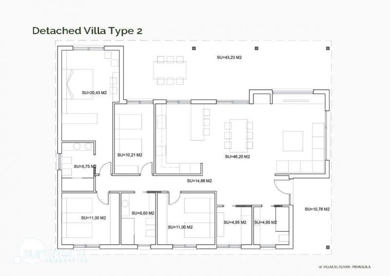 Villa en venta obra nueva en Peñáguila Alicante