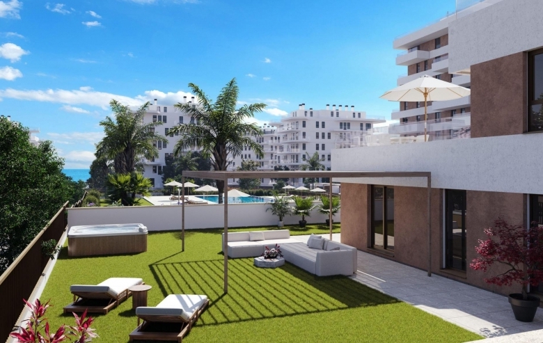 Ático en venta obra nueva con piscina en Villajoyosa