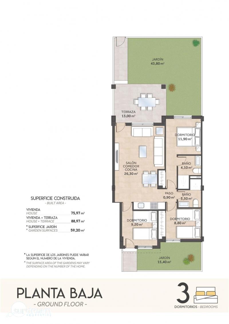 g_41362-26-17 Bungalow en venta obra nueva en San Miguel