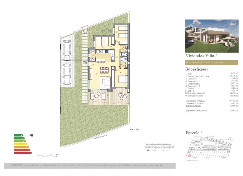 Chalet de una planta con 3 dormitorios en complejo residencial a la venta en Mutxamel(Alicante)