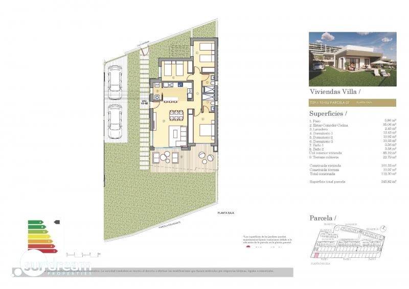Chalet de una planta con 3 dormitorios en complejo residencial a la venta en Mutxamel(Alicante)