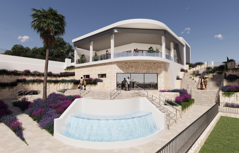 Chalet de una planta con 3 dormitorios en complejo residencial a la venta en Mutxamel(Alicante)