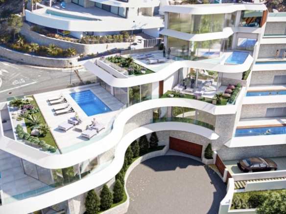 Ático en venta obra nueva con piscina Mascarat Calpe
