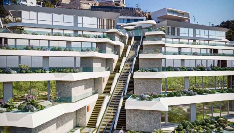 Ático en venta obra nueva con piscina Mascarat Calpe