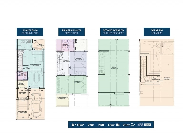 Pareado en venta moderno con piscina Gran Alacant