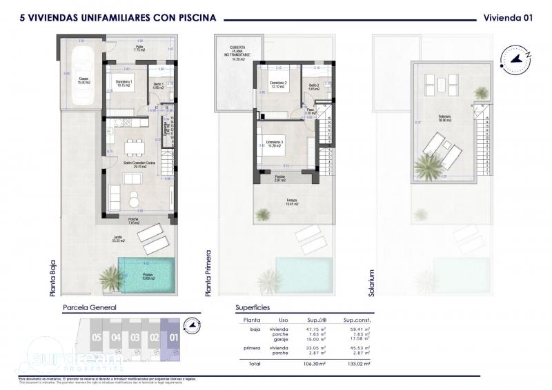 Villa en venta obra nueva San Pedro del Pinatar