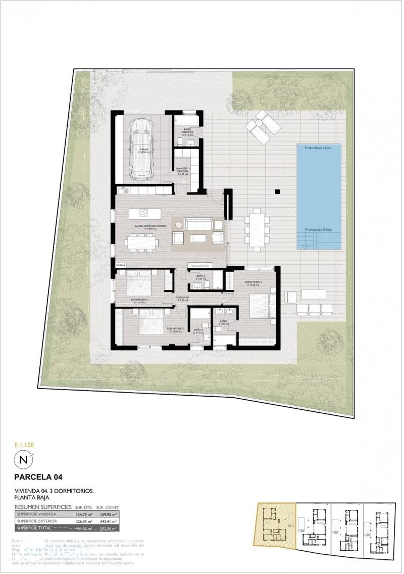 Villa mediterránea de 3 dormitorios con piscina privada de nueva construcción en San Pedro del Pinatar