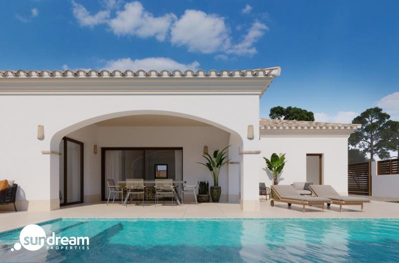 Villa mediterránea de 3 dormitorios con piscina privada de nueva construcción en San Pedro del Pinatar