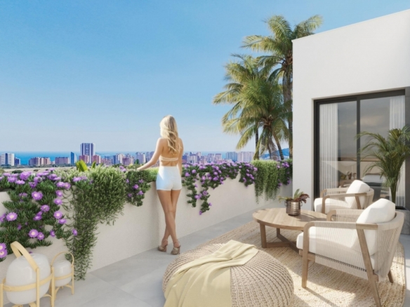 Villa en venta obra nueva en Sierra Cortina Finestrat