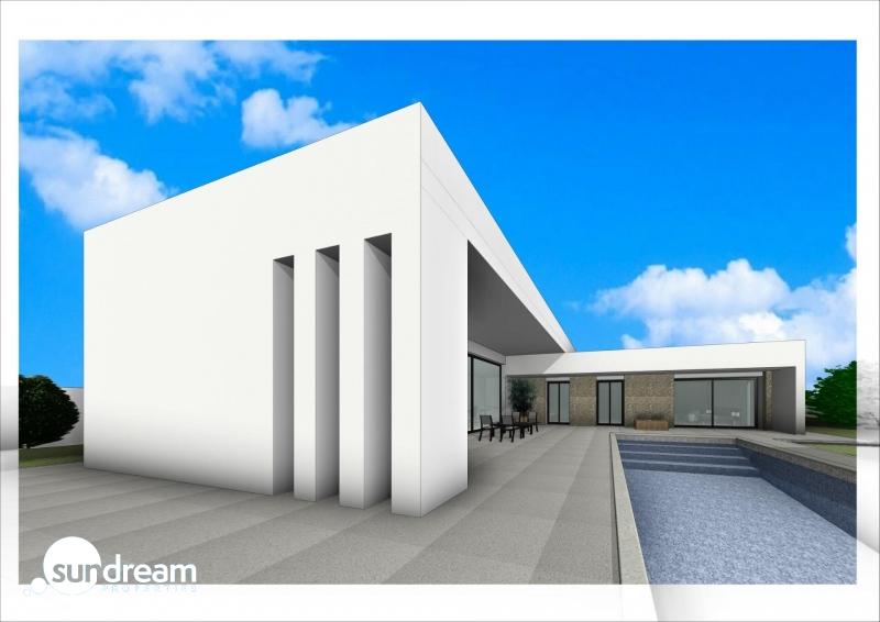 Villa en venta una planta con piscina en Aspe