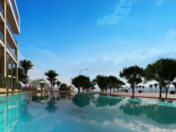 Apartamento de planta baja de 1 dormitorio frente al mar a la venta en Villajoyosa