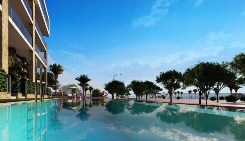 Apartamento de planta baja de 1 dormitorio frente al mar a la venta en Villajoyosa