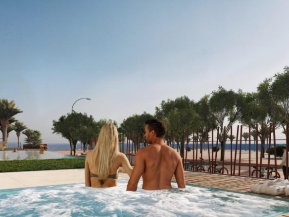 Apartamento de planta baja de 1 dormitorio frente al mar a la venta en Villajoyosa