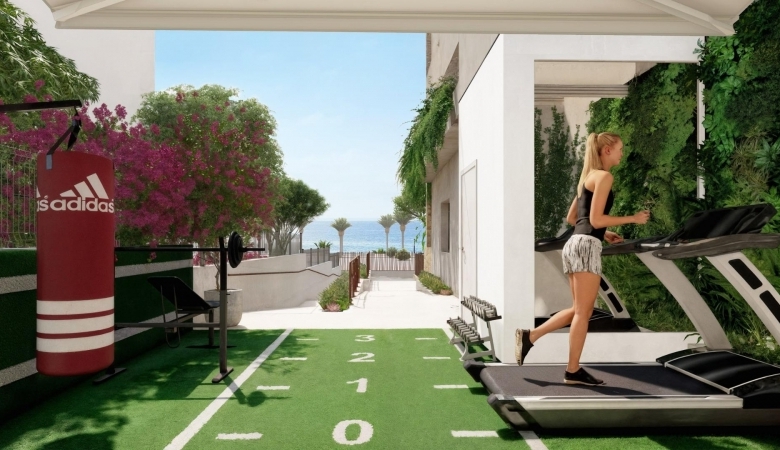 Apartamento de planta baja de 1 dormitorio frente al mar a la venta en Villajoyosa