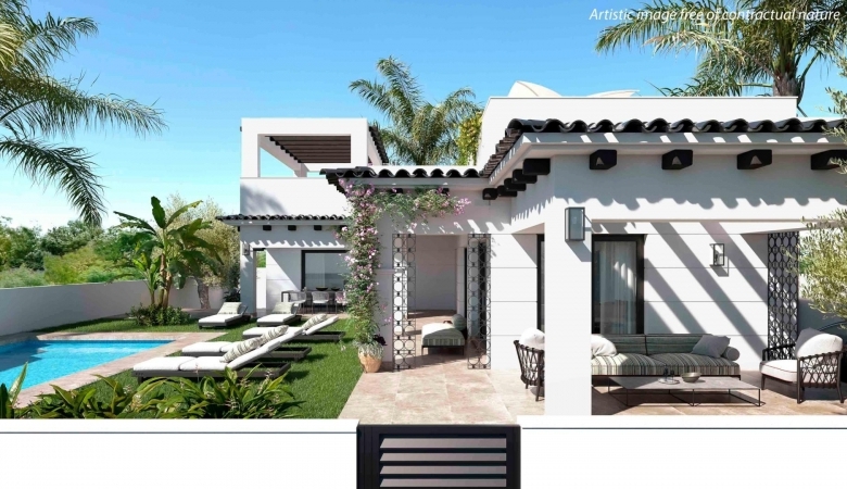 Villa en venta con piscina en Ciudad Quesada Rojales