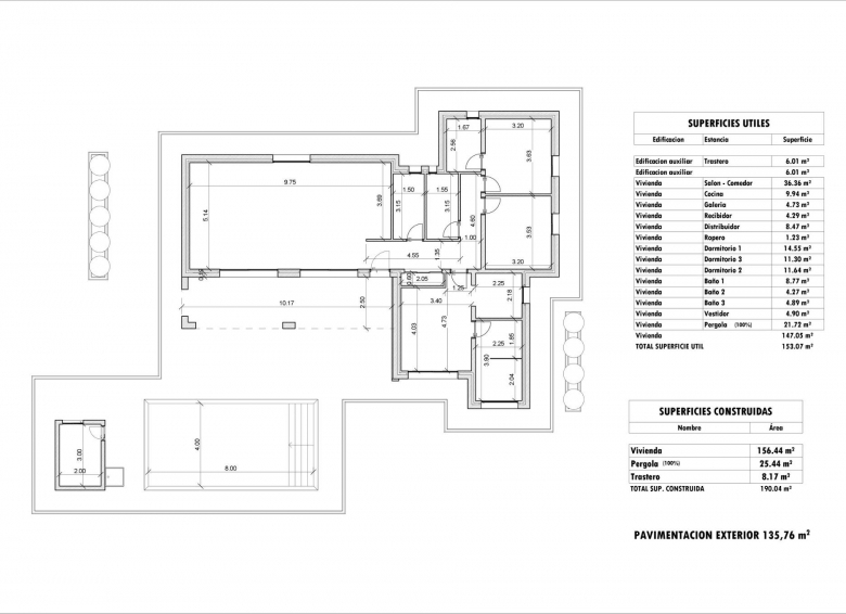Villa en venta obra nueva con piscina en Aspe