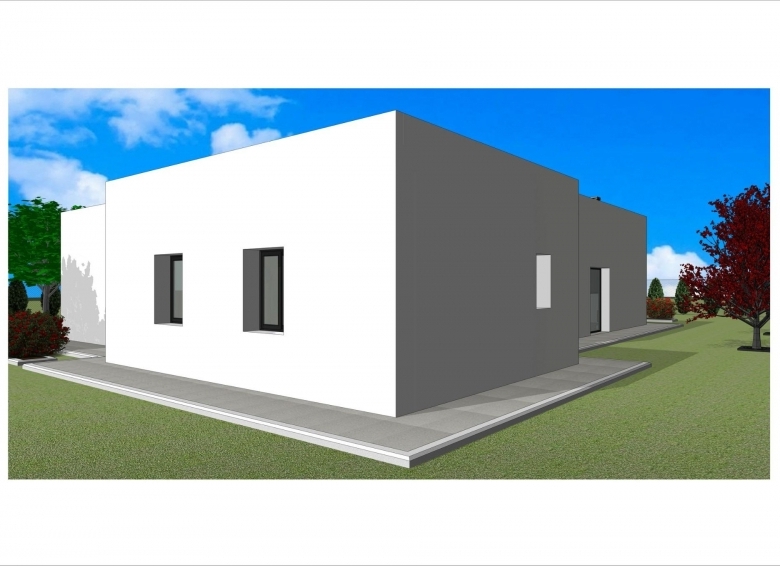 Villa en venta obra nueva con piscina en Aspe