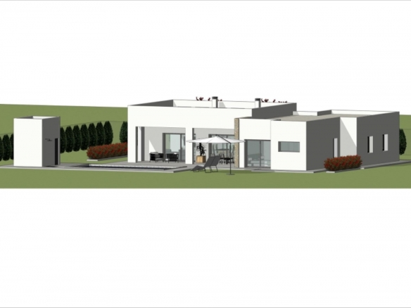 Villa en venta obra nueva con piscina en Aspe