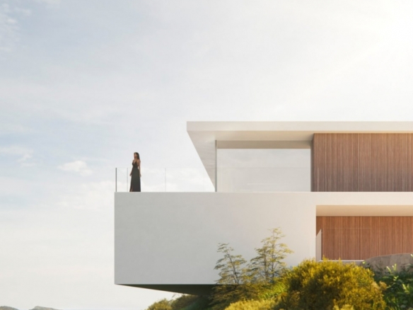 Villa de lujo obra nueva con piscina en Moraira