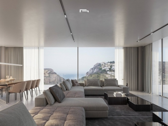 Villa de lujo obra nueva con piscina en Moraira