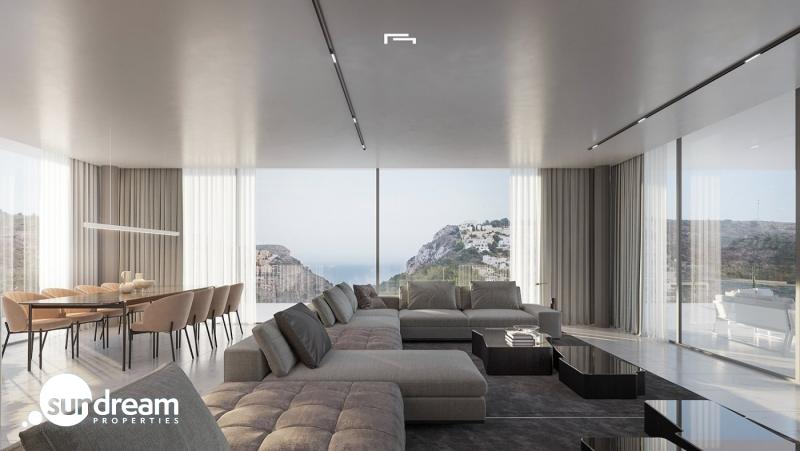 Villa de lujo obra nueva con piscina en Moraira