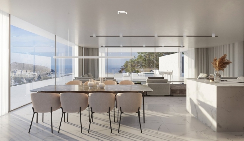 Villa de lujo obra nueva con piscina en Moraira