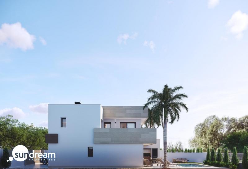 Villa de 3 dormitorios con piscina privada cerca de la playa en Santiago de la Ribera