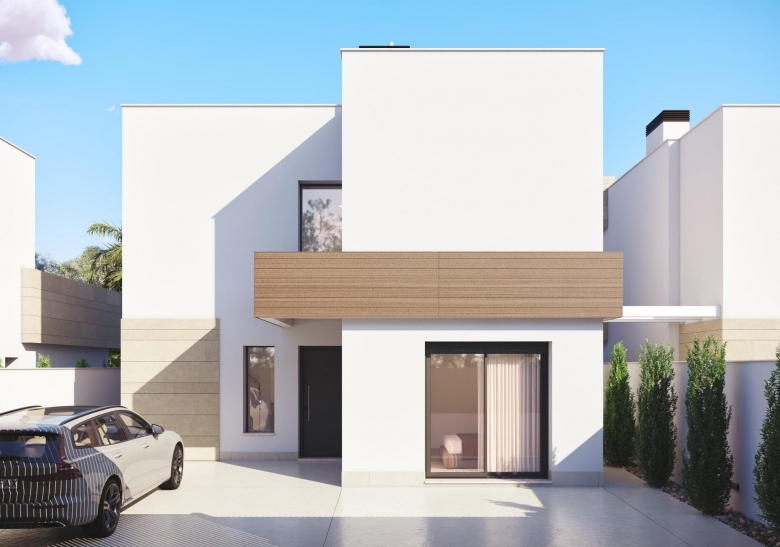 Villa de 3 dormitorios con piscina privada cerca de la playa en Santiago de la Ribera