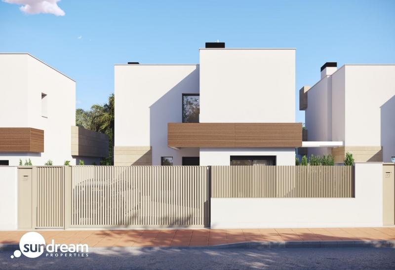 Villa de 3 dormitorios con piscina privada cerca de la playa en Santiago de la Ribera