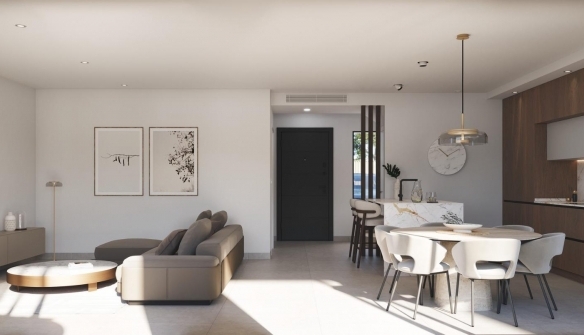 Villa de 3 dormitorios con piscina privada cerca de la playa en Santiago de la Ribera