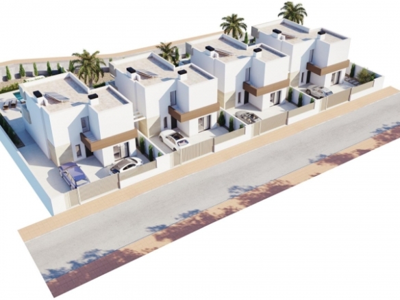 Villa de 3 dormitorios con piscina privada cerca de la playa en Santiago de la Ribera