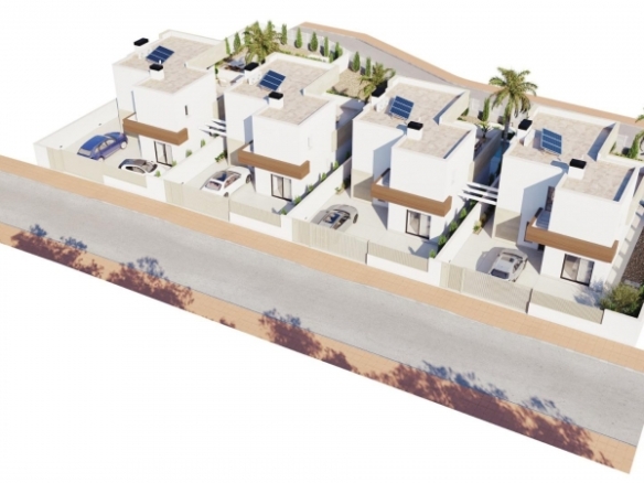 Villa de 3 dormitorios con piscina privada cerca de la playa en Santiago de la Ribera
