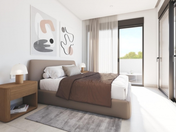 Villa de 3 dormitorios con piscina privada cerca de la playa en Santiago de la Ribera